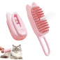 4 in 1 Cat Steam Brush Rechargeable pet spray comb Steam Brush for Cats and Dogs, Massage, Cleaning, Shedding & Combing Multifunctional Hair Removal Anti Static Grooming Tool for home (Pink)