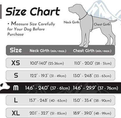 Eagloo Dog Harness Medium Sized Dog, No Pull Service Vest with Reflective Strips and Control Handle, Adjustable and Comfortable for Walking, No Choke Pet Harness with 2 Metal Rings, Black, M