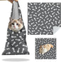 27.6" Cat Grooming Wrap, Self Adhesive Cat Wrap for Cutting Nails, Anti-Escape Calming Cat Swaddle Wrap for Medicine Ear Cleaning, Anti-Scratch Cats Burrito Restraint Blanket, Practical Pet Tool Grey
