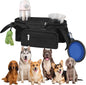 Dog Stroller Bag with Shoulder Strap, Universal Dog Stroller Caddy Organizer with Poop Bag Dispenser, Water Bowl, Insulated Cup Holders and Treat Pocket