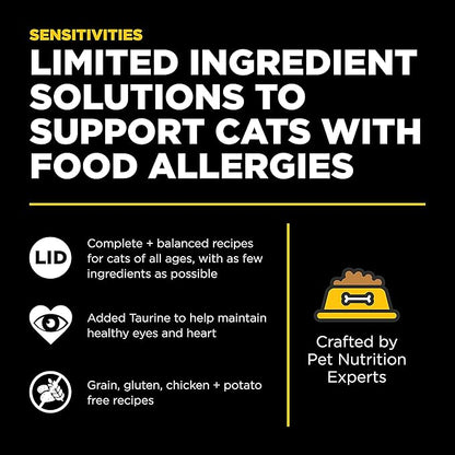 Go! Solutions Sensitivities Limited Ingredient, Grain-Free Dry Cat Food, Duck Recipe for Sensitive Stomach, 16 lb Bag