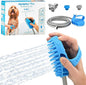 Aquapaw Dog Bath Brush Pro & Dog Shower Attachment - Large Silicone Rubber - Sprayer & Scrubber in One with 8ft Hose Attachment & Shower Wand for Bathing - Pet Bath Supplies