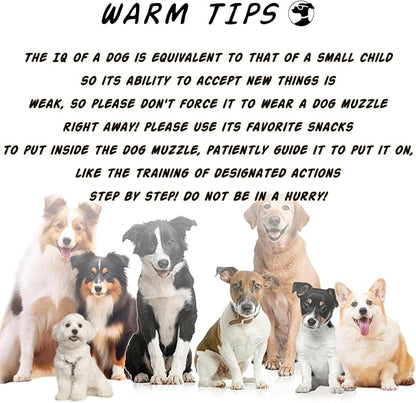 Dog Muzzle, Breathable Basket Muzzles for Small Medium Large Sized Dogs, Adjustable Humane Cage Mouth Cover for Scavenging Grooming Biting Chewing, Allows Panting and Drinking(Soft Rubber, L)