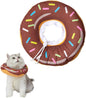 Amakunft Adjustable Cat Cone Collar Soft, Cat Recovery Collar, Cone for Cat After Surgery, Cat Neck Cone, Elizabethan Collar for Cat and Kitten (Donut S (Neck: 5"-10"))