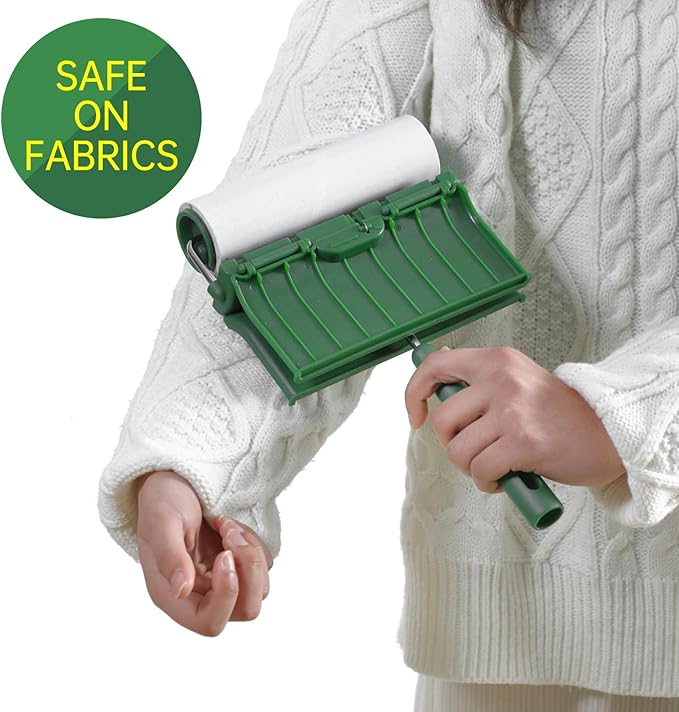 Fedicelly Large Lint Rollers Pet Hair Extra Sticky Furniture,Cat Dog Hair Remover Laundry Clothes Carpet,6.3 inches Wider with 320 Sheets Giant Lint Remover Brush for Couch