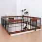 Dog Playpen, 31.5" Height Dog Pen Indoor, Heavy Duty, Safe and Sturdy, Furniture Style Puppy Pen (12 Panels (31.5" High), Mahogany)