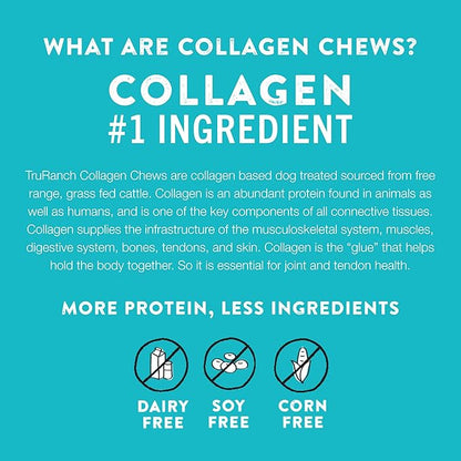 5" BBQ Collagen Skewers - Collagen Dog Chews - Long Lasting Healthy Joint Support Dog Treat - Rawhide Alternative - Skin & Coat Health, 1 Bag, 15 Count