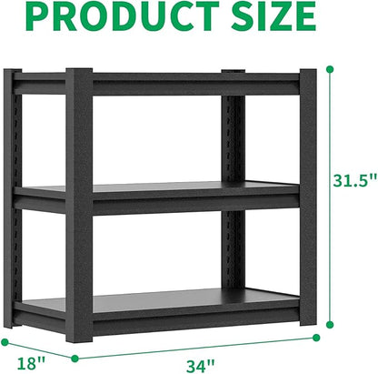 Fish Tank Stand,3-tier Rack Shelf Heavy Duty Metal Frame Aquarium Stand 20 Gallon,Reptile Terrarium Stand for 30 Gallon Long Aquarium,Reptile Tank Stand,Breeder Tank Stand,31.5"*18"*34"