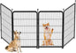 Garden Fencing 36 Inch High, 4 Panels Total 8.9 Ft(L) Dog Fencing Outdoor for Yard, 4 One-Sided Plate, No Door, Anti Dig Fence Barrier, Dog Pen, Rabbit Fence, Garden Fences and Borders