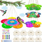 12 Pack Bird Feeder Craft Kits for Kids Ages 3-5 4-8 8-12, DIY Wooden Art Painting Outdoor Bulk Toys for Boys & Girls, Easter Christmas Gifts, Party Favor Gifts for Nature Loving Children