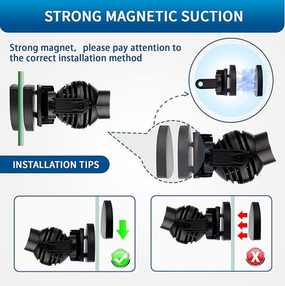 FREESEA Aquarium Powerhead Wave Maker: 1050 GPH Circulation Wavemaker Pump - 360° Adjustable Power Head with Magnetic Suction for 1-55 Gallon Fish Tank | Saltwater | Freshwater