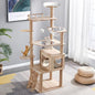 67-Inch Cat Tree for Indoor Cats Large Adult,Cat Tree Tower with Condo, Cat Stairs, 2 Bowl,14 Sisal Scratching Posts, Top Perch, with Padded Platform Bed,Toy Balls,Larg Large cat Tree.B12