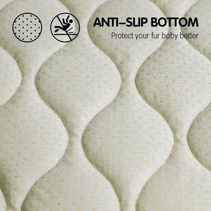 furrybaby Dog Crate Pad for Dog Cages Flat Crate Mat Kennel Pad with Anti-Slip Bottom Machine Washable for Pet Bed Sleeping (S 24x18'', Grey Mat)