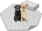 FXW Washable Pee Pads for Dogs, Puppy Pads with Super Absorbent, Specifically Designed for FXW Rollick/Homeplus 32/40/45inch 6 Panels Dog Playpen, 35" Hexagon, Khaki, 1 Pack