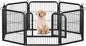 24 Inch 8 Panels Dog Playpen - Metal Pet Exercise Pen for Puppy, Indoor/Outdoor Dog Fence for Yard, Garden, Camping & RV Travel