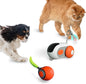 1pc Interactive Automatic Remote Control Cat Mice Car Toy and 1pc Smart Electric Moving Speedy Cat Ball Toy with Feather Tail, Suitable for Dogs, Keep Busy, Stimulating, Rechargeable (orange)