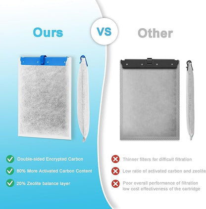 10 Pack Large Replacement Filter Cartridges Compatible with Tetra Whisper Bio-Bag Filters Large Aquarium Filter Cartridges for Whisper 20i/40i IQ20/30/45/60