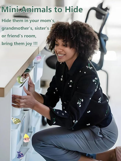 36 Types Ocean Mini Resin Animals, Plastic Tiny Animals for Hidding, Miniature Animals Figures for Seaside Crafts, Dollhouse, Terrariums, Shadowboxes, Birthday Cake Decor