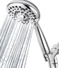 6 Spray Modes High Pressure Handheld Showerhead Set Upgraded 5 Inches Shower Head with Handheld Spray Premium Chrome Handheld Shower Head 60 Inches Stainless Steel Hose-1-Min Install