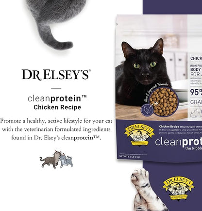 Dr. Elsey's cleanprotein Chicken Cat Kibble 6.6 lb. Bag