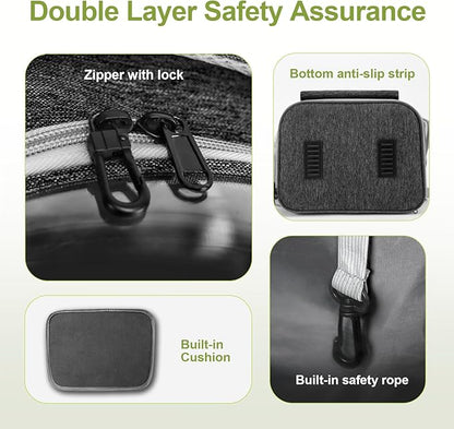 Expandable Cat Backpack,Cat Bubble Backpack Carrier for Carrying Cats, Pets and Small Dogs,Airline-Approved,Designed for Travel, Hiking, Walking,Car （Black