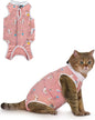 ANWA Cat Recovery Suit, Breathable Cat Onesie After Surgery, Kitten Surgery Recovery Suit, Female Abdominal Wounds
