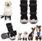 Dog Shoes for Large Small Medium Dogs, Dog Snow Boots Winter, Dog Booties and Paw Protectors to Prevent Licking, Anti-Slip Dog Shoes with Reflective for Hot Pavement,Hardwood Floors, Hiking (Size 8)