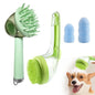 (4PCS) Pet Bath Brush,2025 New 2 in 1 Dog Bath Brush,Dog Shampoo Brush Bubble Maker,Bathing Dogs Grooming Massage Brush for Long & Short Haired Dogs & Cats,with Built-in Shampoo Dispenser(Green)