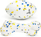 2Pcs Bone Dog Balls+Rugby Dog Toys for Aggressive Chewers, Indestructible Tennis Balls for Dogs (Bone+Rugby)