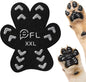 Anti Slip Dog Paw Protector Pads for Senior Dogs, Paw Pads for Dogs Traction, Disposable Self Adhesive Paw Grips for Old Dog on Slippery Hardwood Floor, Black 12 Sets (48pcs) XXL (61-80lbs)