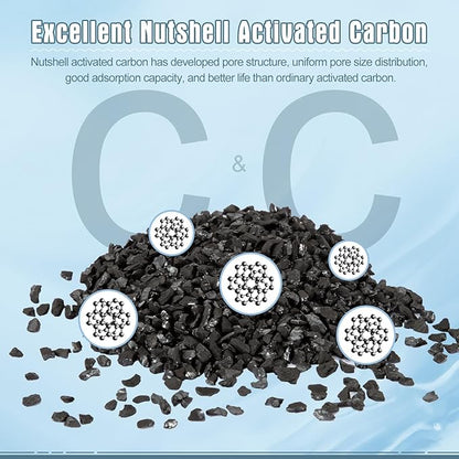 12 Pack Large Filter Cartridges Compatible with Aqueon QuietFlow Power Filter Size 20,30,50,75 & E Internal Power Filter Size 40 & Canister Filter Size 200/300/400 & Zilla Large Filter