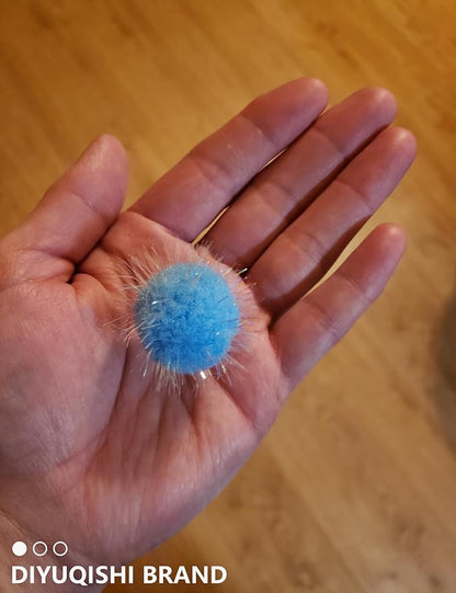 100-Pack Cat Toy Balls – Soft Fuzzy Toys for All Cats to Play and Exercise Indoors (1.5 inch, Cat Toys Pro Collection)