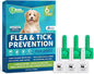 Flea and Tick Prevention for Small Dogs, 6-Month Supply Dog Flea and Tick Treatment Drops, Topical Fast-Acting Dog Flea Treatment for Small Dogs Up to 5 to 22 lbs