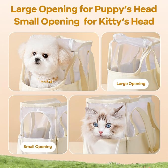 Dog Purse Carrier for Small Dogs Cat Kitty Puppy Rabbit Bunny Dog Cat Bag Carrier for Animals up to 22lbs Soft Sided, Collapsible Pet Carrier Sling for Outing Travel Vet-Sky Blue