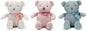 100% Organic Cotton Baby Teddy Bears Bulk for Baby Shower 6.5" (3pcs/Set)