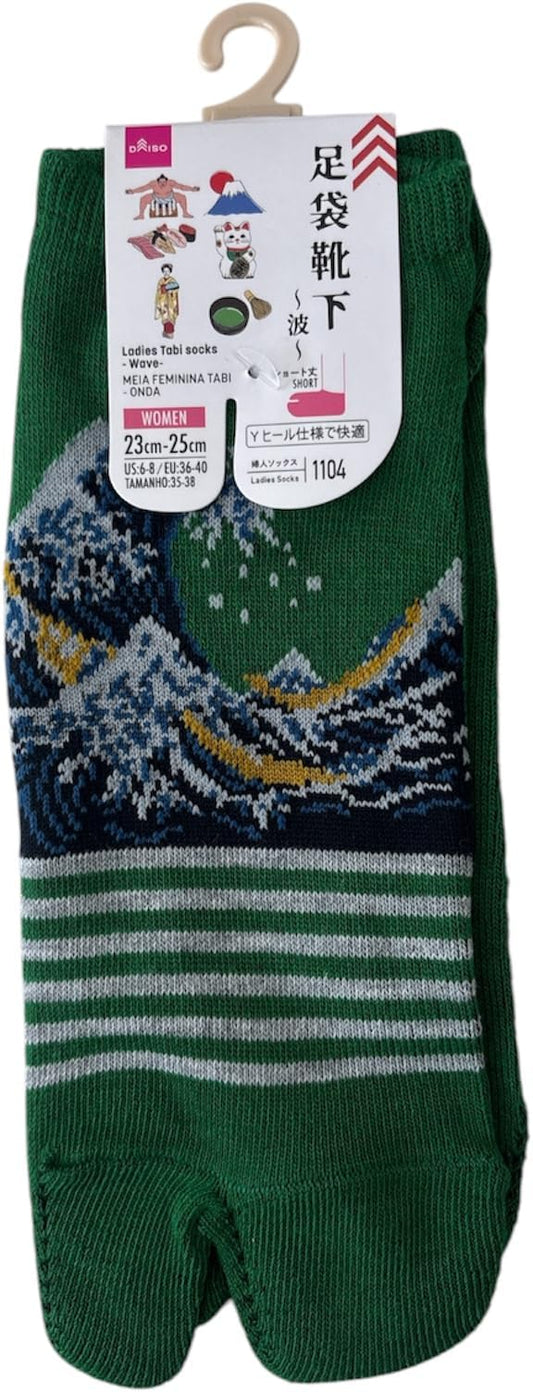 Japan Style Tabi Socks for Split Toe, Comfortable Tabi Toe Socks for Unisex Mt. Fuji, Lucky Cat, Sushi, Sumo, Ukiyoe, Hokusai