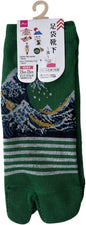Japan Style Tabi Socks for Split Toe, Comfortable Tabi Toe Socks for Unisex Mt. Fuji, Lucky Cat, Sushi, Sumo, Ukiyoe, Hokusai