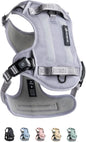 2025 New Edition, Fei & Eve MagEase Dog Harness - 3-Second Magnetic Buckles | 3-Point No-Pull Control | Heavy-Duty 900D Nylon | Dual Safety Handles | Breathable Mesh | Adjustable Fit | Medium, Gray