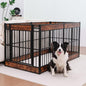 Dog Playpen, 35.4" Height Dog Pen Indoor, Heavy Duty, Safe and Sturdy, Furniture Style Puppy Pen