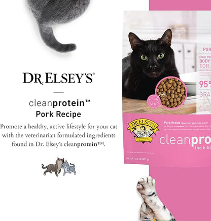 Dr. Elsey's cleanprotein Pork Cat Kibble 2lb. Bag