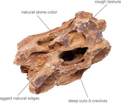 2-4 Inches Natural Dragon Stone 20 PCS Aquarium Rocks for Aquascaping, Aquarium Landscaping, Terrariums, Fish Tank Decoration, Vivariums, Paludarium, Reptile and Amphibian Enclosures