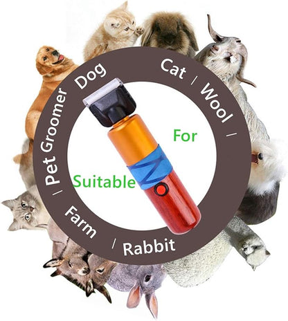 Dream Reach Pet Grooming Clippers, Low Noise Dog Clipper, Electric Cat Hair Shaver Kit, Pet Hair Trimmers for Small Medium Large Dogs Cats with 2 Comb Attachments (A-200W)