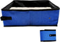 Foldable Travel Litter Box for Cats, Waterproof Portable Cat Travel Litter Box Folding, 15.75 * 11.82 * 3.94 Inches, Traveling & Camping Cat Supplies - Blue