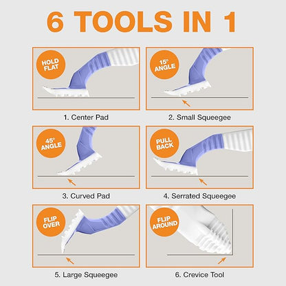 FurDozer X6 Pet Hair Remover & Auto Detailing Tool - Cat & Dog Hair Remover for Carpets, Car Interiors, Couches, Bedding, & Furniture - Reusable Pet Hair Removal Tool for Fur & Lint (Purple, 2-Pack)