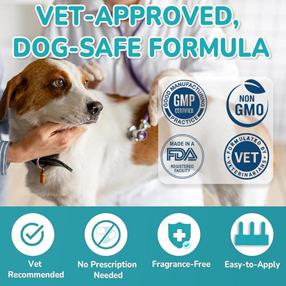 Flea and Tick Prevention for Small Dogs, 6-Month Supply Dog Flea and Tick Treatment Drops, Topical Fast-Acting Dog Flea Treatment for Small Dogs Up to 5 to 22 lbs