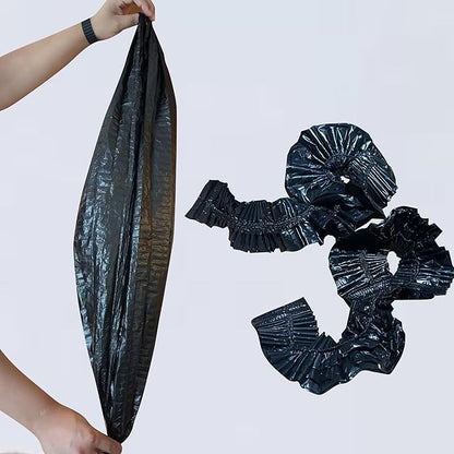 50 Pack Litter Box Liners Compatible with Lifewit Litter Box Cat, Elastic Band Trash Bags for Disposal of Cat Waste, Waterproof and Leak Proof (Black)