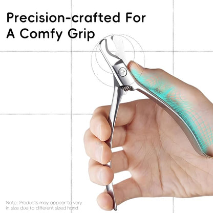 Dog Nail Clippers & Cat Nail Trimmers - Sharp Stainless Steel Professional Pet Nail Clippers for All Dogs, Thick Nails & Indoor Cats - Ergonomic Non-Slip Handle for Safe, Comfortable Grooming