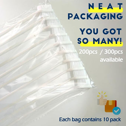 200 Pcs Dog Toothbrush Cat Tooth Brushes Bulk, Double Sided Brushing Kit, Teeth Cleaning Kit Soft Bristles Long Handle, Pet Tooth Brush for Small to Large Dog, Cat, Puppy & Kitten, 10 Colors