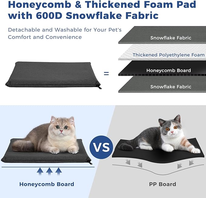 Apollo Walker Dog & Cat Carrier Backpack for 4-15lb Pets - Ventilated Safe Design with Padded Back Support, Breathable Mesh Pet Backpack for Hiking, Travel, Outdoor (Black)