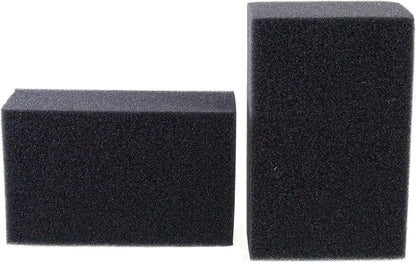 AQUANEAT 2 Pack Aquarium Bio Sponge Filter Media Pad Cut-to-Size Open Cell Foam Sheet for Fish Tank Sump (7.5" x 4.7" x 2.75")
